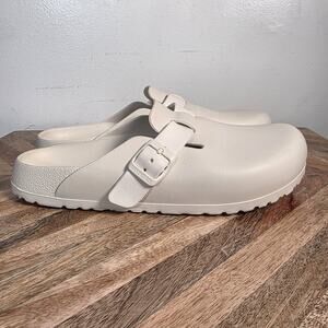 Birkenstock Boston EVA Clogs in Ivory Size 40